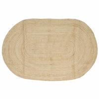 Vloerkleed Natuurlijk en Wit 152 x 245 cm Jute - thumbnail