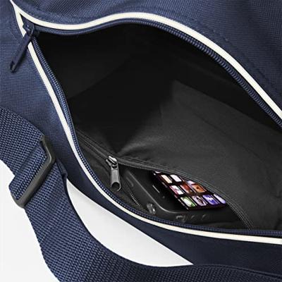 Atlantis BG14 Retro Shoulder Bag - French-Navy/White - 40 x 28 x 18 cm