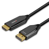 LINDY 40932 DisplayPort-kabel DisplayPort / HDMI Adapterkabel DisplayPort-stekker, HDMI-A-stekker 3.00 m Zwart - thumbnail