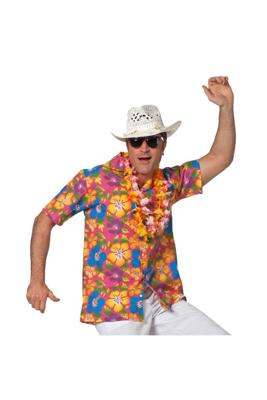 Hawaii blouse heer/dame pink