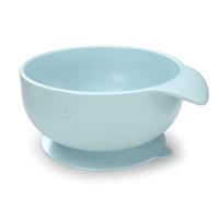 Chicco kom met zuignap jongens 12,5 cm siliconen - thumbnail