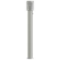 VidaXL Vloerlamp voor buiten met sensor 110 cm roestvrijstaal zilver - thumbnail