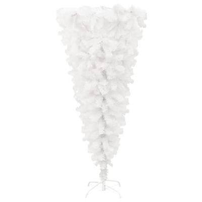 VidaXL Kunstkerstboom met standaard omgekeerd 120 cm wit