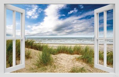 Raam Duinen 140x90cm Tuindoek Customize-it - Customize it