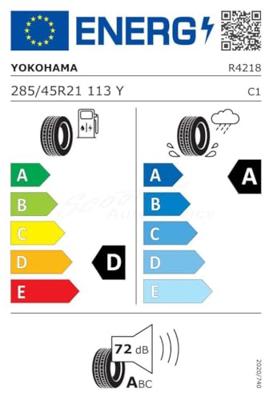 Yokohama V105t xl 285/45 R21 113Y YO2854521YV105TXL