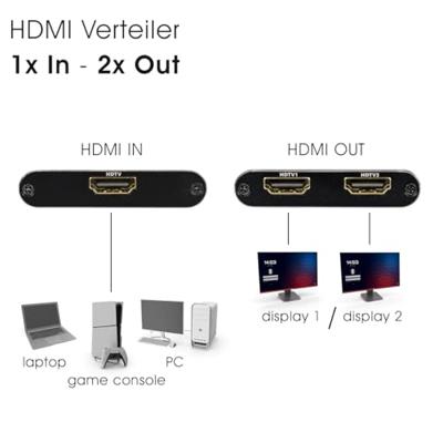 Maxtrack HDMI-switch 1 + 2 poorten 7680 x 4320 Pixel