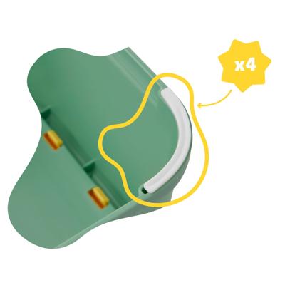 Badabulle B028001 kinderopstapje Binnen & buiten Polypropyleen (PP) Groen, Geel