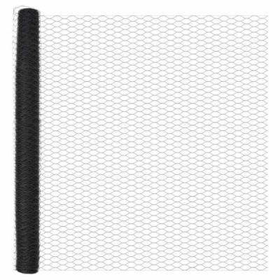 VidaXL Afrasteringspaal grijs 10 x 1,6 m (50 mm gaas) staal en pvc VidaXL Afrasteringspaal grijs 10 x 1,6 m (50 mm gaas) staal en pvc