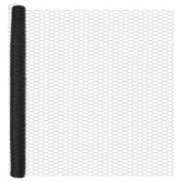 VidaXL Afrasteringspaal grijs 10 x 1,6 m (50 mm gaas) staal en pvc - thumbnail