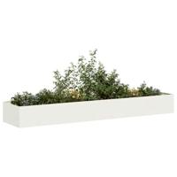 VidaXL Plantenbak 360x80x40 cm staal wit - thumbnail