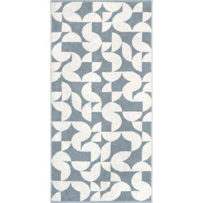 Cawö Cawo Studio gemustert 6251 Handdoek 50x100 nordic blue
