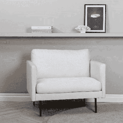 Nohr Fauteuil 'Bladimir' kleur Off White