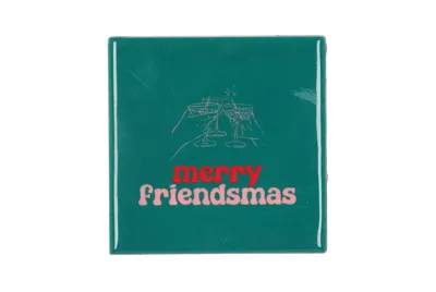 Tegeltje Merry Friendsmas 10x10x1cm