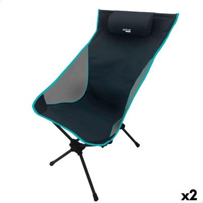 Inklapbare campingstoel Aktive 61 x 99 x 55 cm (2 Stuks) Inklapbare campingstoel Aktive 61 x 99 x 55 cm (2 Stuks)