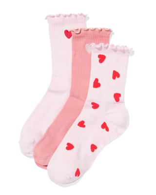 HEMA Cadeauset sokken hartjes - 3 paar