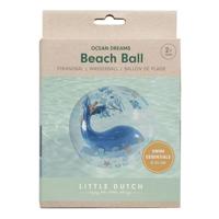 Little Dutch Ocean Dreams 3D Strandbal Walvis 35 cm - thumbnail