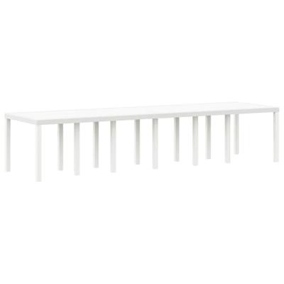 Tuin Eetset 13 pcs Wit Polt riet