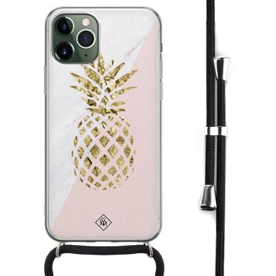 iPhone 11 Pro Max hoesje met koord - Crossbody - Ananas iPhone 11 Pro Max hoesje met koord - Crossbody - Ananas