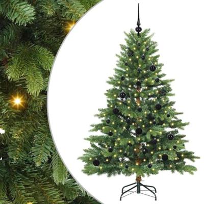 VidaXL Kunstkerstboom met 150 led met standaard groen 150 cm pe en pvc VidaXL Kunstkerstboom met 150 led met standaard groen 150 cm pe en pvc