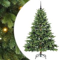 Kunstkerstboom met 150 LED met standaard Groen 150 cm PE en PVC - thumbnail