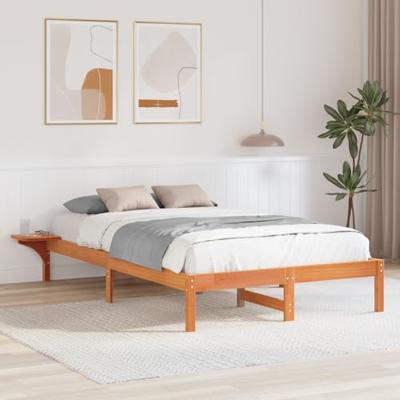 Bedframe Wasbruin 120 x 200 cm Massief grenenhout