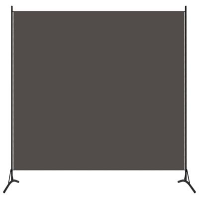 Kamerscherm met 1 paneel 175x180 cm antraciet