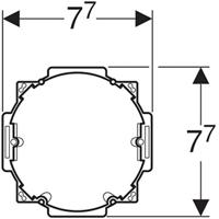 Ruwbouwset Met Inbouwdoos Voor Geberit Duofresh Module - thumbnail