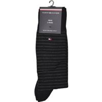 Tommy Hilfiger Men Small Stripe Sock Black 2-Pack-39/42 - thumbnail