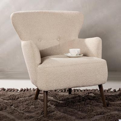 Nohr Fauteuil 'Cerrissa' Bouclé, kleur Beige Nohr Fauteuil 'Cerrissa' Bouclé, kleur Beige