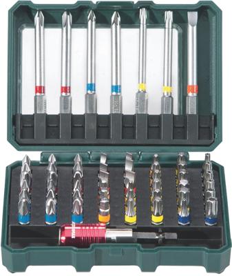 Metabo Promotion 626702000 Bitset 56-delig Plat, Kruiskop Phillips, Kruiskop Pozidriv, Inbus, Binnen-zesrond (TX), Zesrond-TX BO