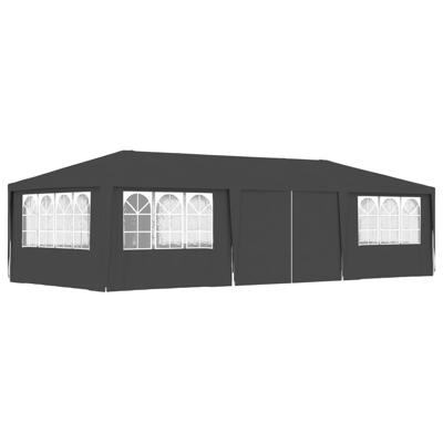 VidaXL Partytent met zijwanden professioneel 90 g/m² 4x9 m antraciet