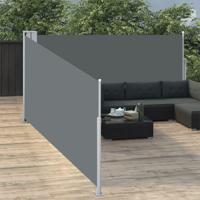VidaXL Windscherm uittrekbaar 100x1000 cm antraciet - thumbnail