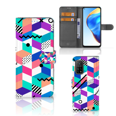 Xiaomi Mi 10T Pro | Mi 10T | Book Case | Blokken Kleurrijk