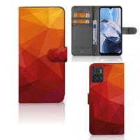 Book Case voor Motorola Moto E22 | E22i Polygon Red - thumbnail