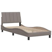 Bedframe zonder matras "Hanko" 80x200 cm stof taupe - thumbnail