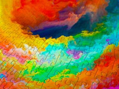 Colorful Gradient Swirl Puzzel 1000 Stukjes Colorful Gradient Swirl Puzzel 1000 Stukjes