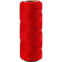 Creativ Company Bamboekoord, dikte 1 mm, rood, 65 m/ 1 rol - thumbnail