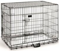 Hondenbench 2 deurs inklapbaar zwart 89 X 60 X 66 cm - thumbnail