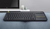 Toetsenbord Logitech K400 Plus Tv Zwart Qwerty Spaans QWERTY - thumbnail