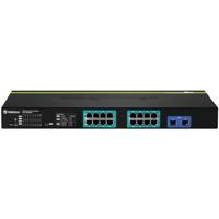 TRENDnet TPE-1620WS 16-poorts Gigabit Web Smart PoE+ Switch, 16 x Gigabit PoE+ poorten, 4 x gedeelde Gigabit poorten (RJ-45 of SFP), VLAN, QoS, LACP, IPv6 ondersteuning, 185 W PoE-totaal vermogen - thumbnail