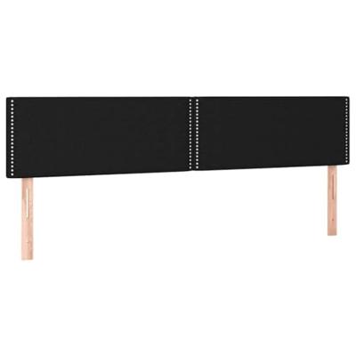 Boxspring met matras stof zwart 120x190 cm