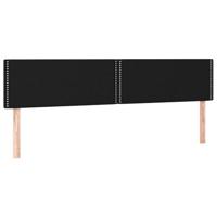 Boxspring met matras stof zwart 120x190 cm - thumbnail