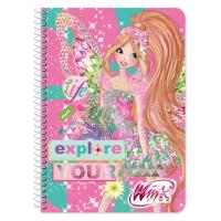 Nickelodeon notitieboek Winx meisjes B5 roze 60 pagina's - thumbnail