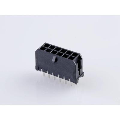 Molex 430451224 Male header, inbouw (standaard) Totaal aantal polen: 12 Rastermaat: 3 mm Inhoud: 1 stuk(s) Tray