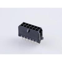 Molex 430451224 Male header, inbouw (standaard) Totaal aantal polen: 12 Rastermaat: 3 mm Inhoud: 1 stuk(s) Tray - thumbnail