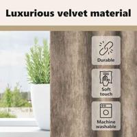 VidaXL Velvet gordijnen 2 pcs champagne 175 x 140 cm fluweel - thumbnail