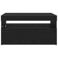 TV-kast 2 pcs Zwart 75 x 35 x 40 cm Bewerkt hout - thumbnail