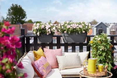 Elho vibia campana flower bridge 60 anthracite