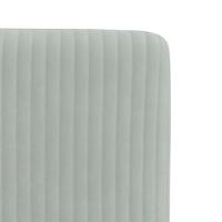 Eetkamerstoelen 2 st fluweel lichtgrijs - thumbnail