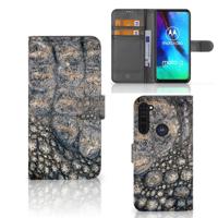 Motorola Moto G Pro | Telefoonhoesje | Met pasjeshouder | Krokodillenprint - thumbnail